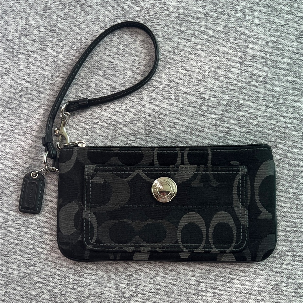 Black Coach Wristlet